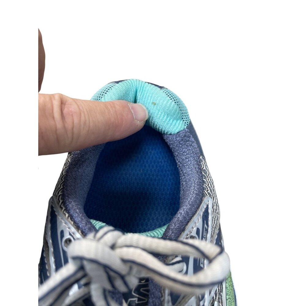 Brooks Ghost 5 Womans green purple running walk sneakers sz 8.5D SKU 9612 - Picture 11 of 16